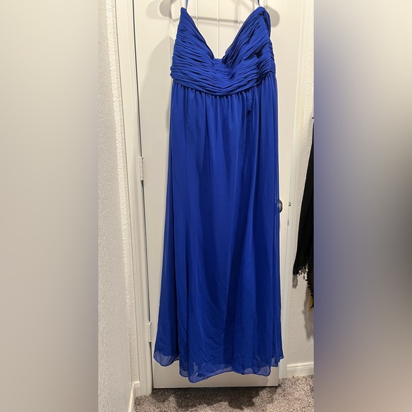 NWT Lauren Ralph Lauren Evening Strapless Formal Dress Color Tidal Blue Size 20W - Picture 13 of 15